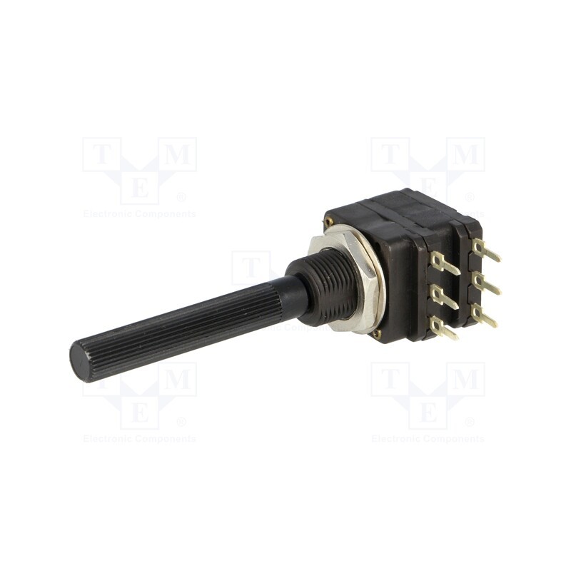 1 pcs x PIHER - PC16DH10IP06104B2020TA - Potentiometer: shaft, single turn, 100kΩ, 100mW, THT, 6mm, plastic