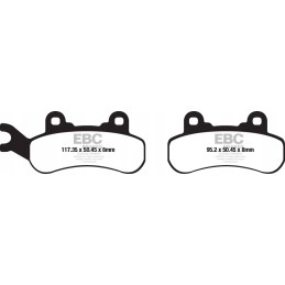Can am side x side street ebc fa683tt brake pads