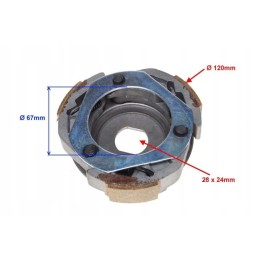 Atv quad scooter gy6 4t 125 150cm3 clutch shoes