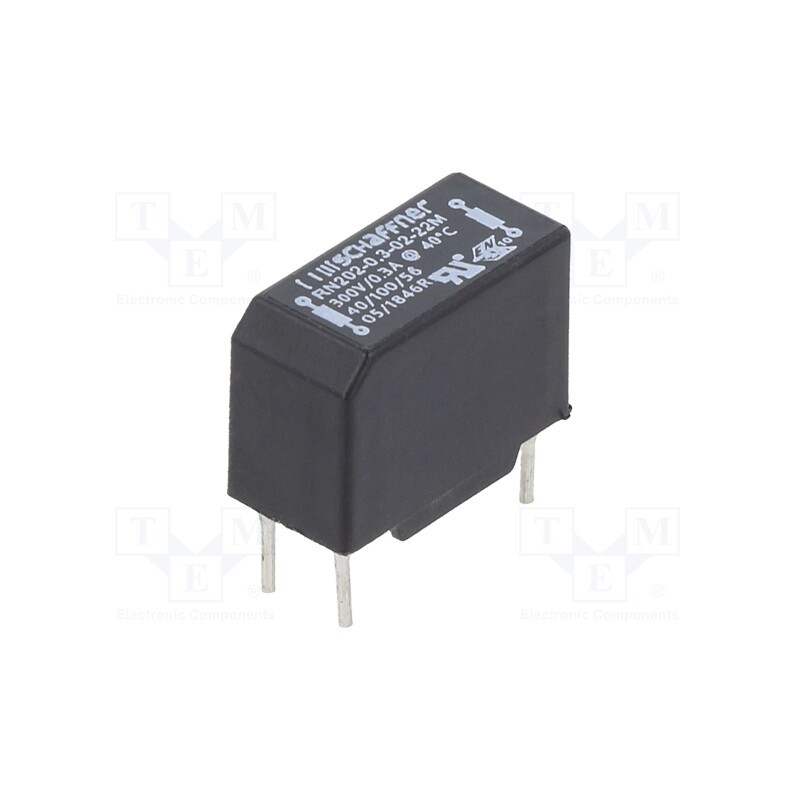 1 pcs x SCHAFFNER - RN202-0.3-02-22M - Inductor: wire with current compensation, THT, 22mH, 300mA