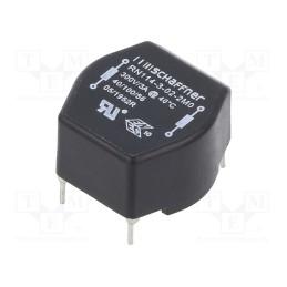1 pcs x SCHAFFNER - RN114-3-02-2M0 - Inductor: wire with current compensation, THT, 2mH, 3A, 52mΩ