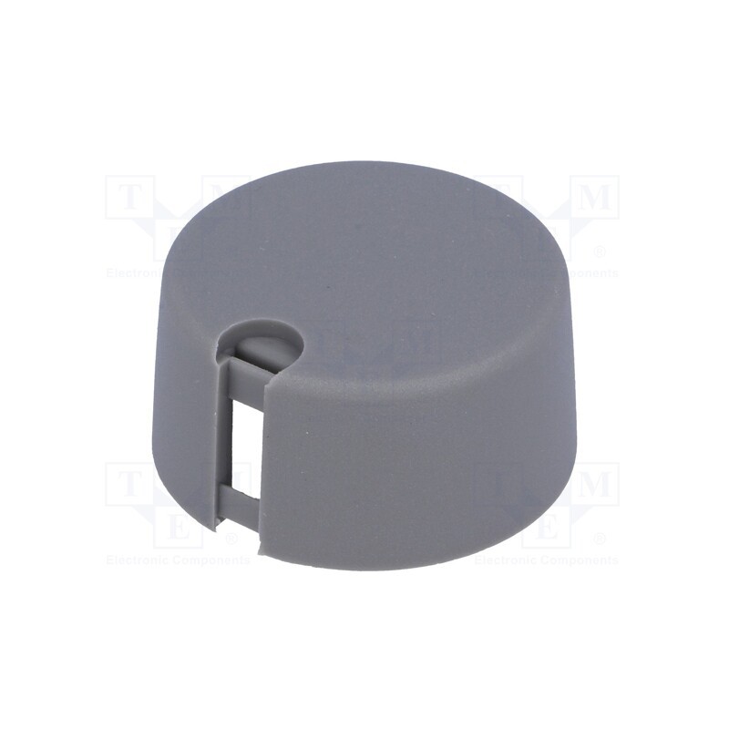1 pcs x OKW - A1031648 - Knob, with pointer, plastic, Øshaft: 6mm, Ø31x16mm, grey, push-in