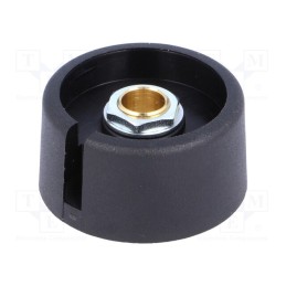 1 pcs x OKW - A3031639 - Knob, with pointer, polyamide, Øshaft: 6.35mm, Ø31x16mm, black