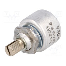 1 pcs x TELPOD - PC-199-18-100K-16,5P6 - Potentiometer: shaft, single turn, 100kΩ, 1W, ±20%, 6mm, linear, THT
