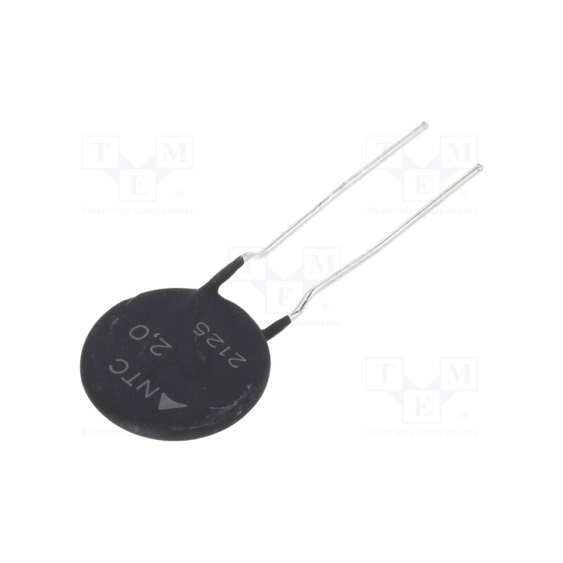 1 pcs x EPCOS - B57364S0209M000 - NTC thermistor, 2Ω, -55÷170°C, 5.1W, ±20%, THT, 2900K, Pitch: 7.5mm