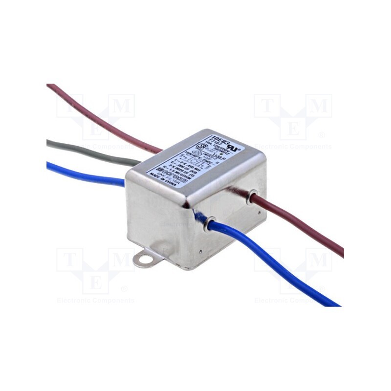 1 pcs x TE Connectivity - 1-6609020-0 - Filter: anti-interference, single-phase, 250VAC, Ioper.max: 10A