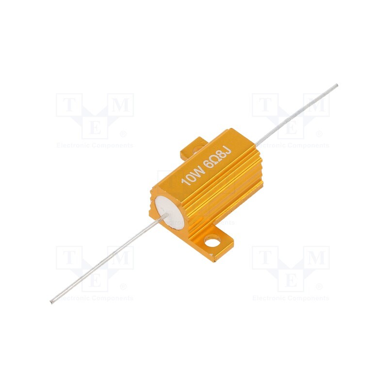 1 pcs x SR PASSIVES - AHP10W-6R8J - Resistor: wire-wound, with heatsink, 6.8Ω, 10W, ±5%, 50ppm/°C
