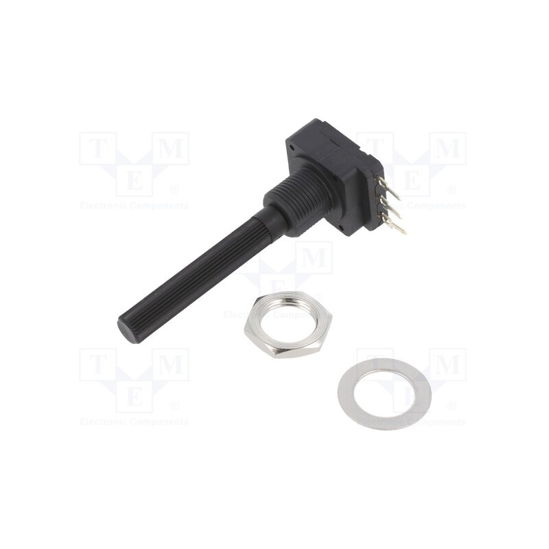 1 pcs x PIHER - PC16SH10IP06201A2020TA - Potentiometer: shaft, 200Ω, 200mW, THT, 6mm, plastic, mono, carbon