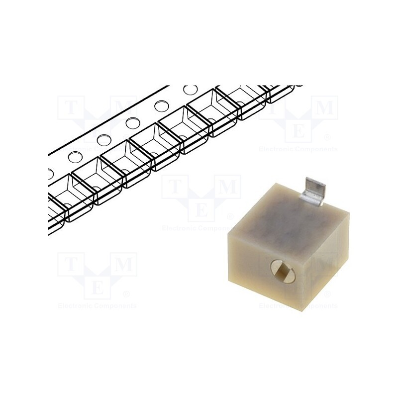 1 pcs x BOURNS - 3214X-1-103E - Potentiometer: mounting, vertical,multiturn, 10kΩ, 250mW, SMD