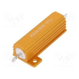 1 pcs x SR PASSIVES - AHP50W-1K5J - Resistor: wire-wound, with heatsink, 1.5kΩ, 50W, ±5%, 30ppm/°C