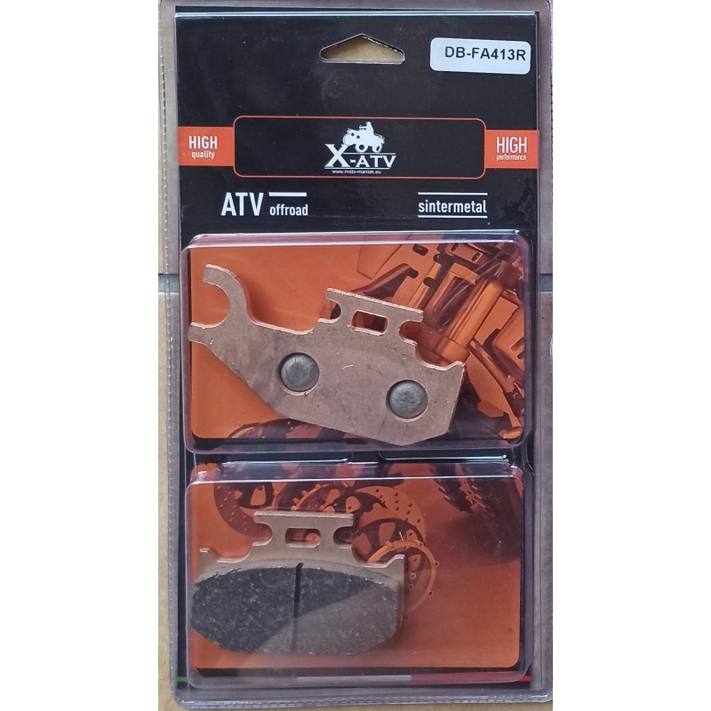 Brake pads suzuki kingquad 700 750 05 14 front left side fa413r db2