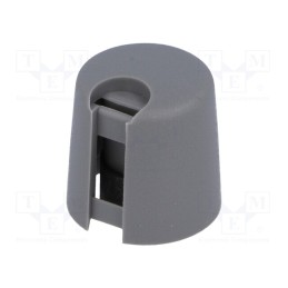 1 pcs x OKW - A1016648 - Knob, with pointer, plastic, Øshaft: 6mm, Ø16x16mm, grey, push-in