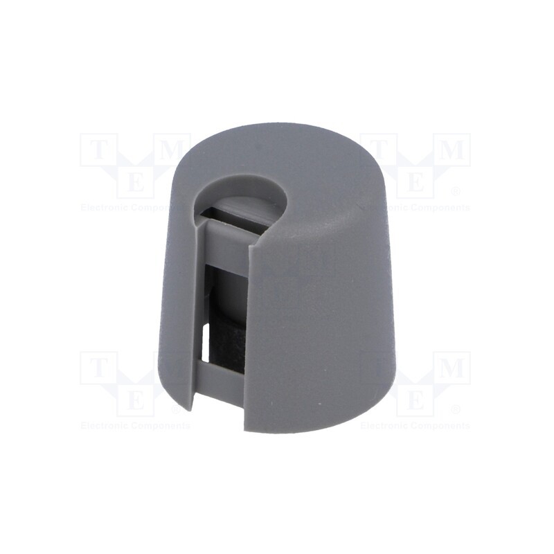 1 pcs x OKW - A1016648 - Knob, with pointer, plastic, Øshaft: 6mm, Ø16x16mm, grey, push-in