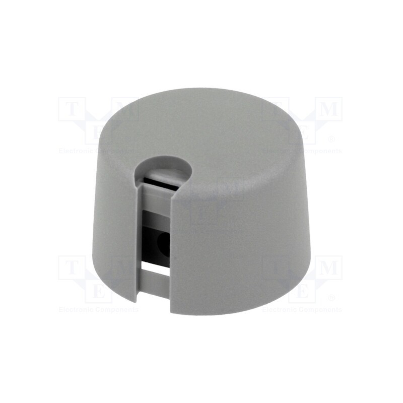 1 pcs x OKW - A1024638 - Knob, with pointer, plastic, Øshaft: 6.35mm, Ø24x16mm, grey, A10
