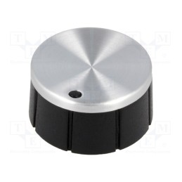 1 pcs x OKW - A1624260 - Knob, with pointer, aluminium,thermoplastic, Øshaft: 6mm, black