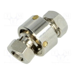 1 pcs x MENTOR - 648.66 - Adapter, nickel plated steel, silver, Shaft: smooth