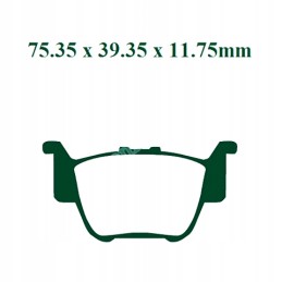 Rear pads honda trx 420 500 fourtrax foreman