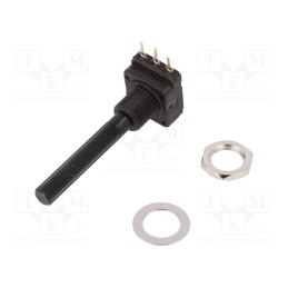 1 pcs x PIHER - PC16SH10IP06103A2020TA - Potentiometer: shaft, single turn, 10kΩ, 200mW, THT, 6mm, plastic