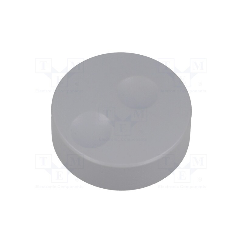 1 pcs x CLIFF - CL71671A - Knob, without pointer, plastic, Øshaft: 6mm, Ø39.6x13.5mm, grey