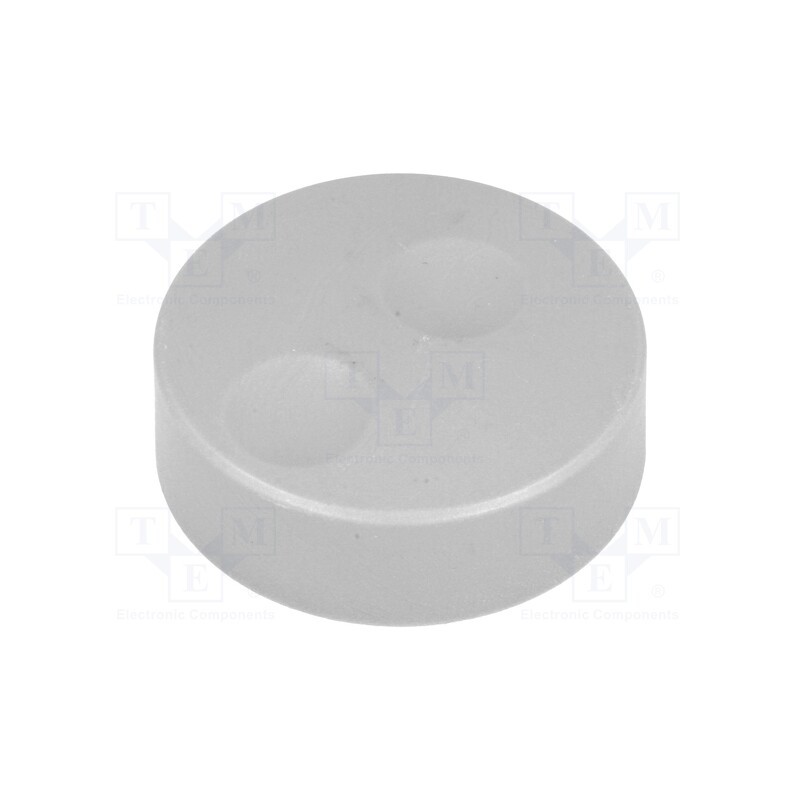 1 pcs x CLIFF - CL71660A - Knob, without pointer, plastic, Øshaft: 6mm, Ø39.6x13.5mm, grey