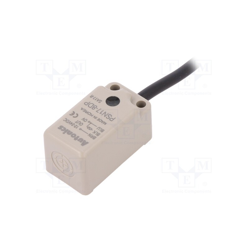 1 pcs x AUTONICS - PSN17-8DP - Sensor: inductive, 0÷8mm, PNP / NO, Usup: 10÷30VDC, 200mA, lead 2m