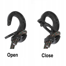 Rubber fastening rope with luggage hooks