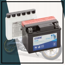 Battery for quad 3ah exide agm etx4l bs atv efficient durable durable