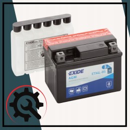 Battery for quad 3ah exide agm etx4l bs atv efficient durable durable