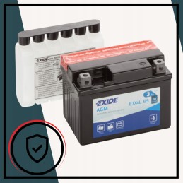 Battery for quad 3ah exide agm etx4l bs atv efficient durable durable