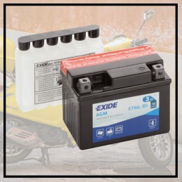Battery for quad 3ah exide agm etx4l bs atv efficient durable durable