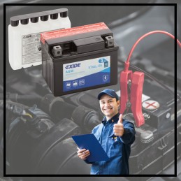 Battery for quad 3ah exide agm etx4l bs atv efficient durable durable