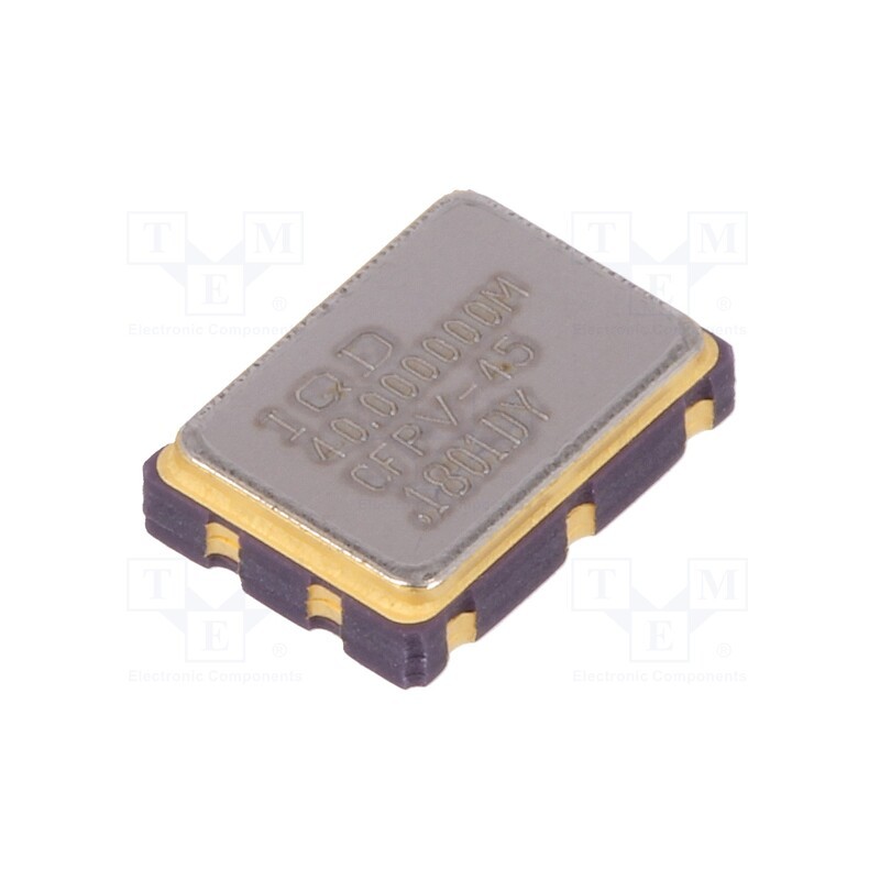 1 pcs x IQD FREQUENCY PRODUCTS - LFVCXO025892BULK - Generator: VCXO, 40MHz, SMD, 3.3V, ±100ppm, 0÷70°C, 7x5x1.7mm