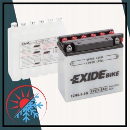 Battery for quad 5ah exide 12n5 3b atv motorcycle battery durable durable