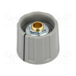 1 pcs x OKW - A2620068 - Knob, with pointer, ABS, Øshaft: 6mm, Ø20x15.5mm, grey, A2620, A4120