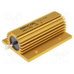 1 pcs x ARCOL - HS100 0R1 J - Resistor: wire-wound, with heatsink, screw, 100mΩ, 100W, ±5%