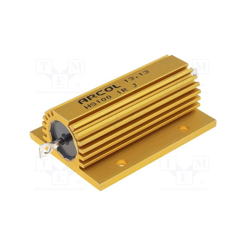 1 pcs x ARCOL - HS100 0R1 J - Resistor: wire-wound, with heatsink, screw, 100mΩ, 100W, ±5%