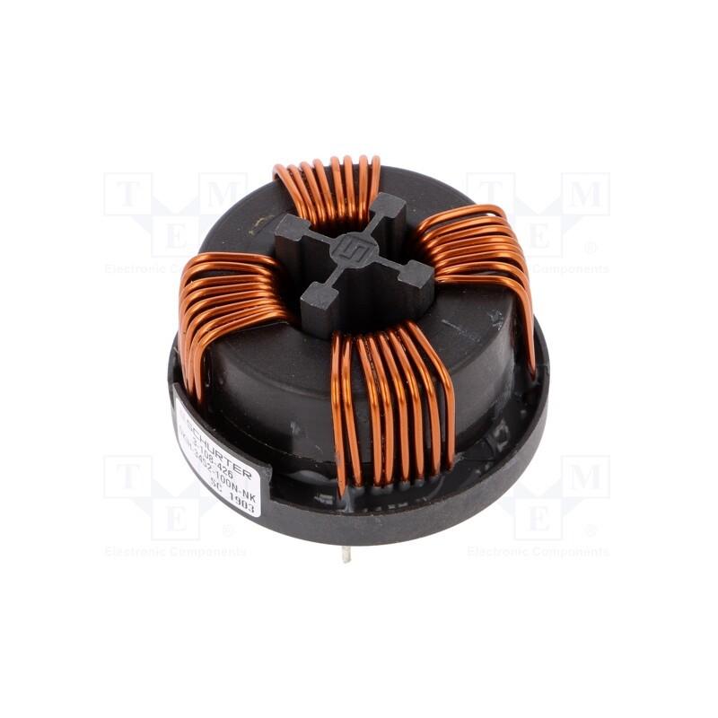 1 pcs x SCHURTER - 3-108-426 - Inductor: wire with current compensation, THT, 5.5mH, 7mΩ, 500VAC