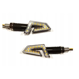 Dynamic floating LED turn signals, 15 LEDs