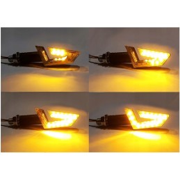 Dynamic floating LED turn signals, 15 LEDs