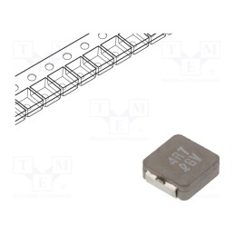 1 pcs x KEMET - MPXV1D0830L4R7 - Inductor: ferrite, 4.7uH, Ioper: 7.7A, 29.7mΩ, ±20%, Isat: 10.5A