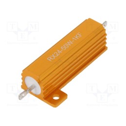1 pcs x SR PASSIVES - AHP50W-1KF - Resistor: wire-wound, with heatsink, 1kΩ, 50W, ±1%, 30ppm/°C