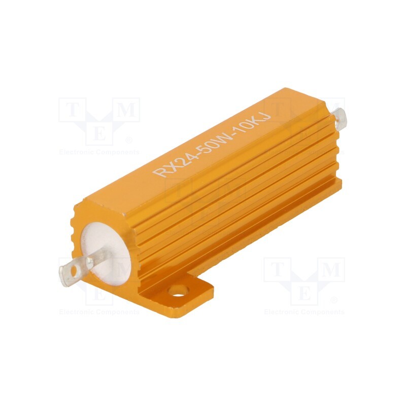 1 pcs x SR PASSIVES - AHP50W-10KJ - Resistor: wire-wound, with heatsink, 10kΩ, 50W, ±5%, 30ppm/°C