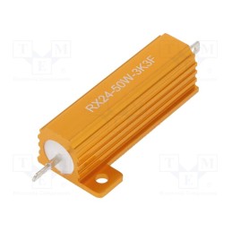 1 pcs x SR PASSIVES - AHP50W-3K3F - Resistor: wire-wound, with heatsink, 3.3kΩ, 50W, ±1%, 30ppm/°C