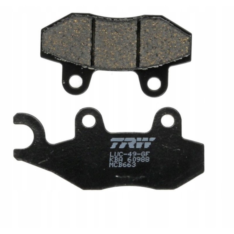 Brake pads front rear MCB663