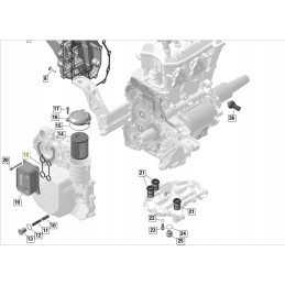 Oil cooler gasket can am brp 420431871