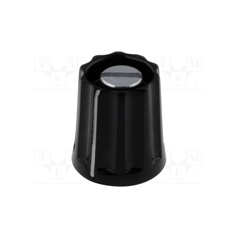 1 pcs x MENTOR - 330.31 - Knob, with pointer, plastic, Øshaft: 3mm, Ø11.8x13mm, black