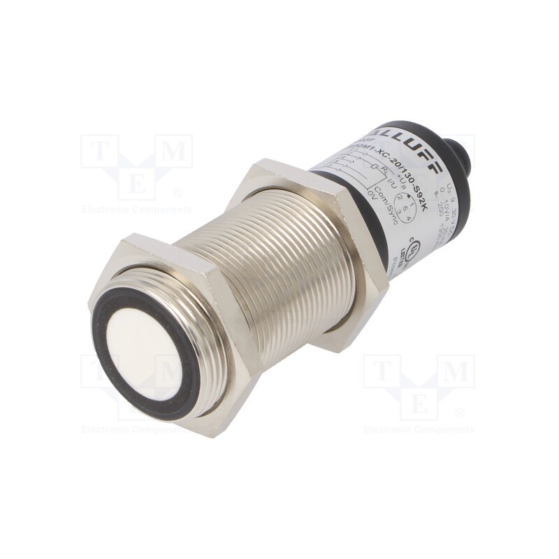 1 pcs x BALLUFF - BUS M30M1-XC-20/130-S92K - Sensor: ultrasonic, straight, Range: 200÷1300mm, Usup: 9÷30VDC