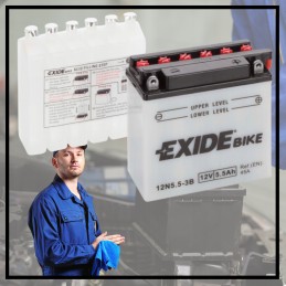 Battery for quad 5 5 ah exide 12n5 5 3b atv for motorcycle durable