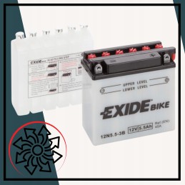 Battery for quad 5 5 ah exide 12n5 5 3b atv for motorcycle durable