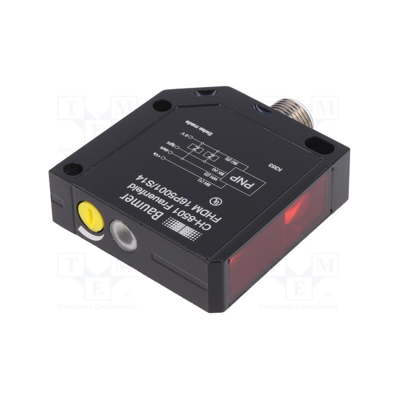1 pcs x BAUMER - FHDM 16P5001/S14 - Sensor: photoelectric, Range: 20÷450mm, PNP, DARK-ON,LIGHT-ON